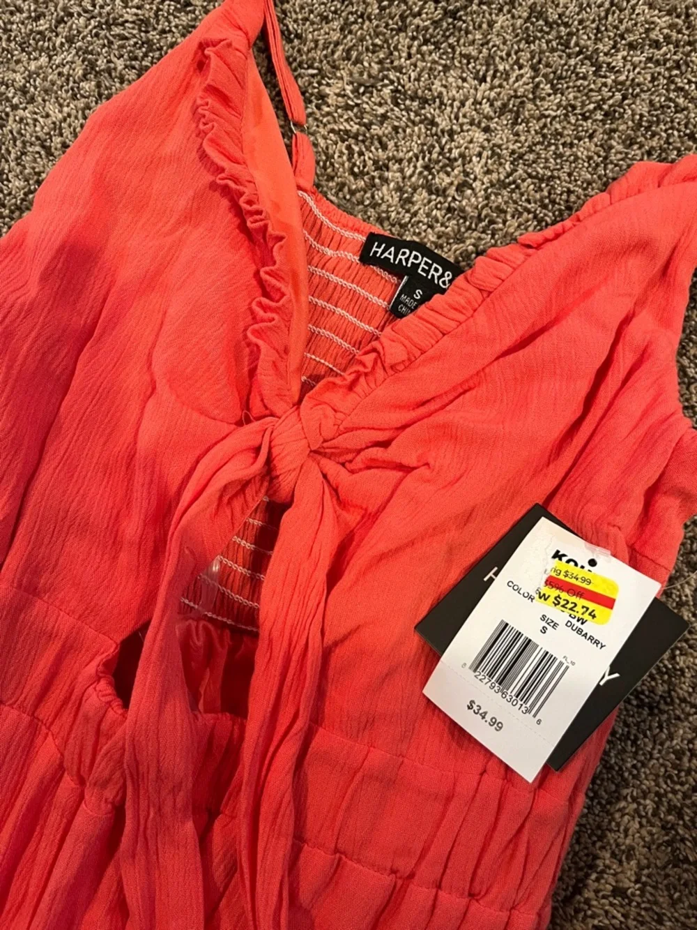 NWT Coral maxi dress - Picture 2 of 2